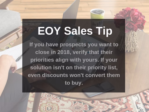 EOY Sales Tip